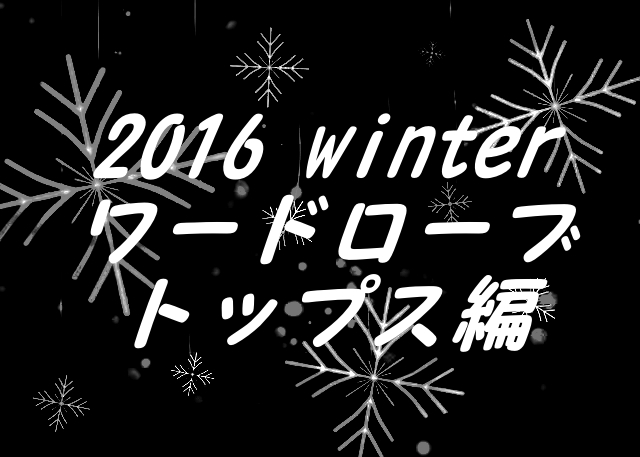 2016冬ワードローブ