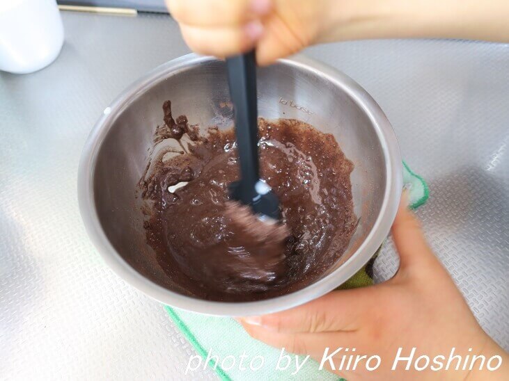 バレンタイン、生チョコ混ぜ