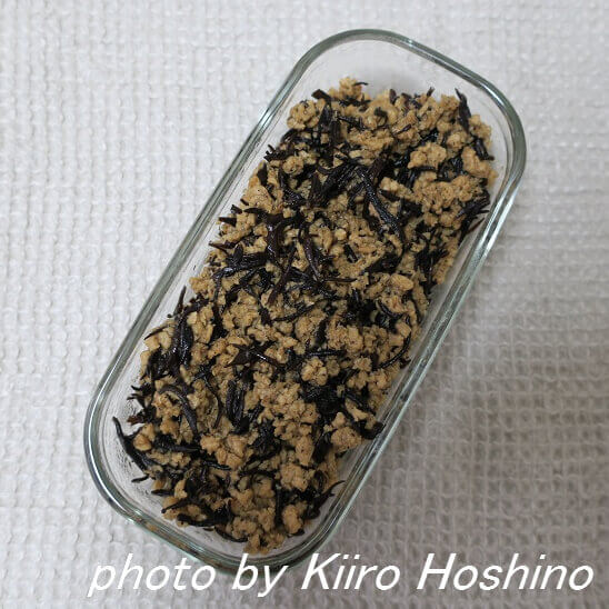 作り置き2.24、大豆たんぱくとひじきのそぼろ f:id:kiiroihoshi:20170227083953j:plain