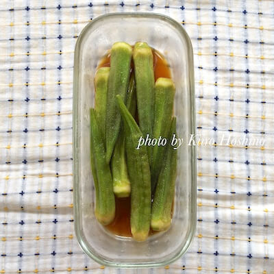 作りおき、オクラの生姜焼き