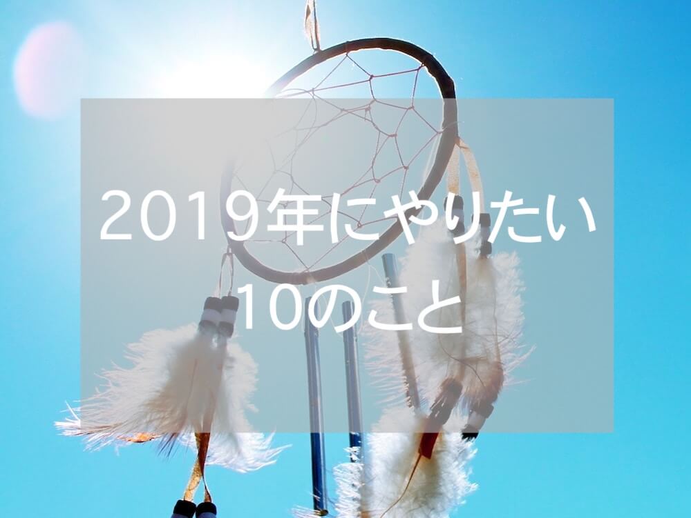 2019年の目標10こ