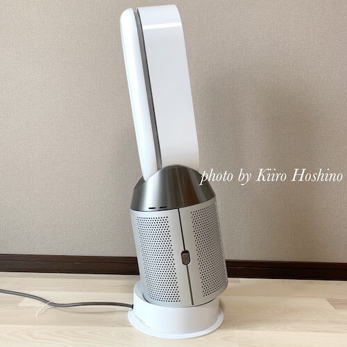 ダイソン扇風機（Dyson pure hot cool）、角度