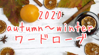 2020年秋〜初冬ワーロドーブ