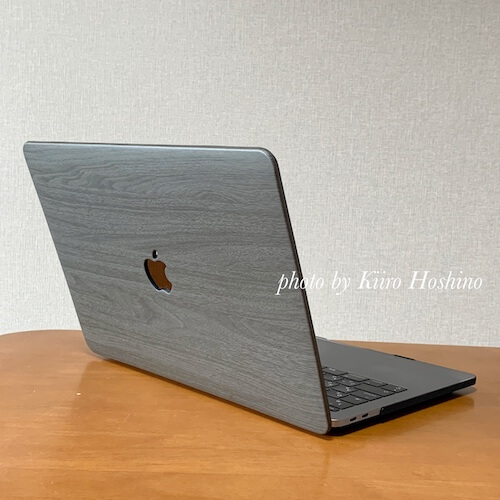 MacBookケース、外から